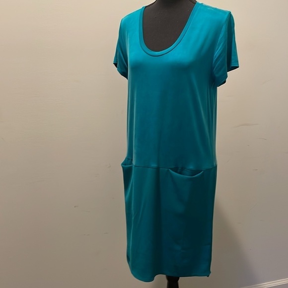 Dolan at Anthropologie Dress Mini Shift Cut Women Size S Green Blue NWT - Picture 9 of 13